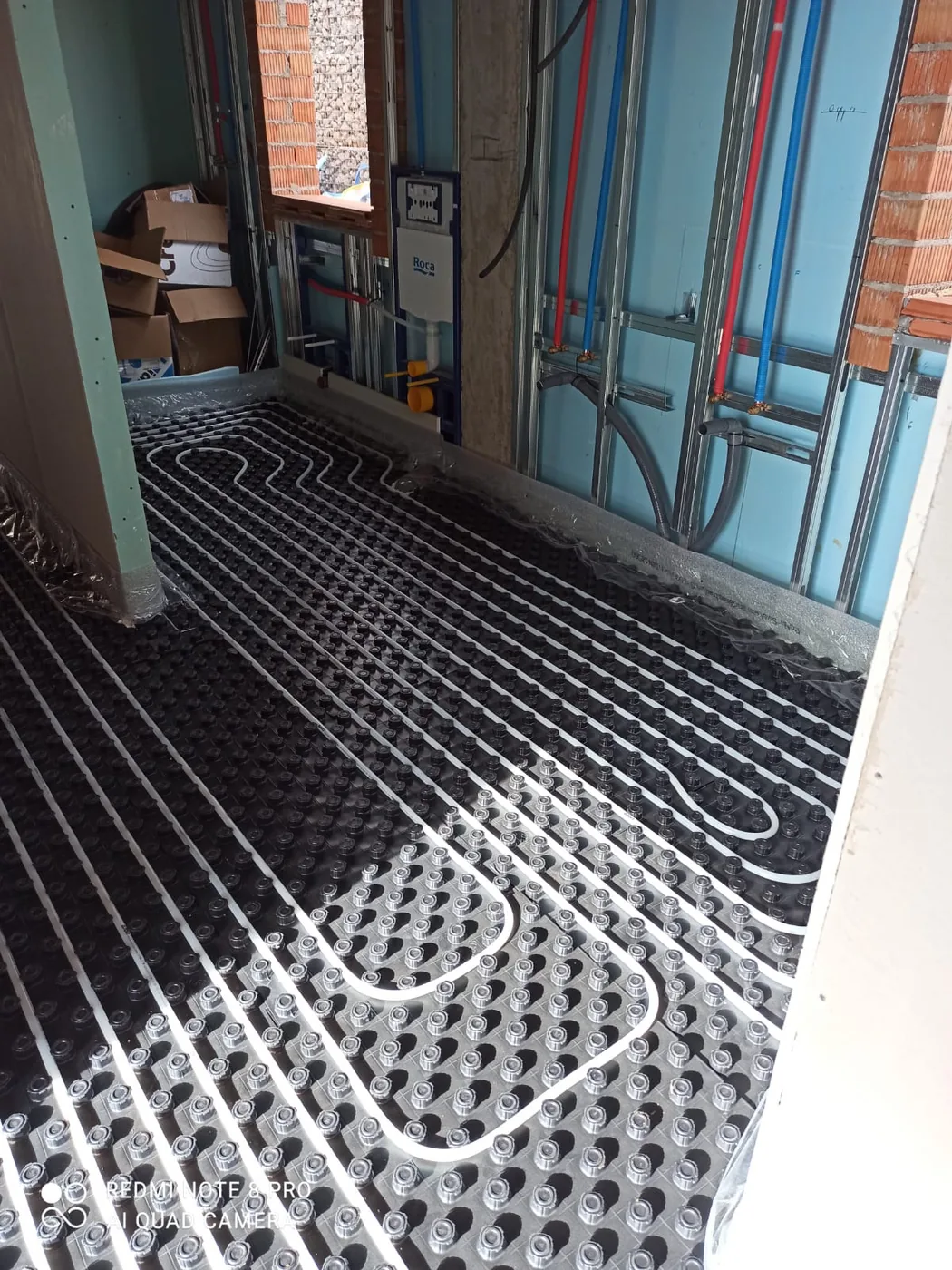 Suelo radiante en obra nueva